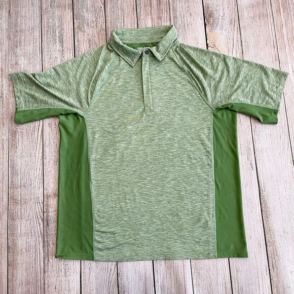 NWOT Men's Large Duluth Trading Co Henley Breezeshooter Athletic Polo - Picture 1 of 6